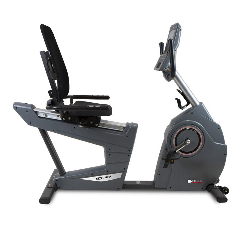 BH FITNESS Bicicleta Reclinable LK7510 - Inercia 15kg - LED - 32 niveles resistencia