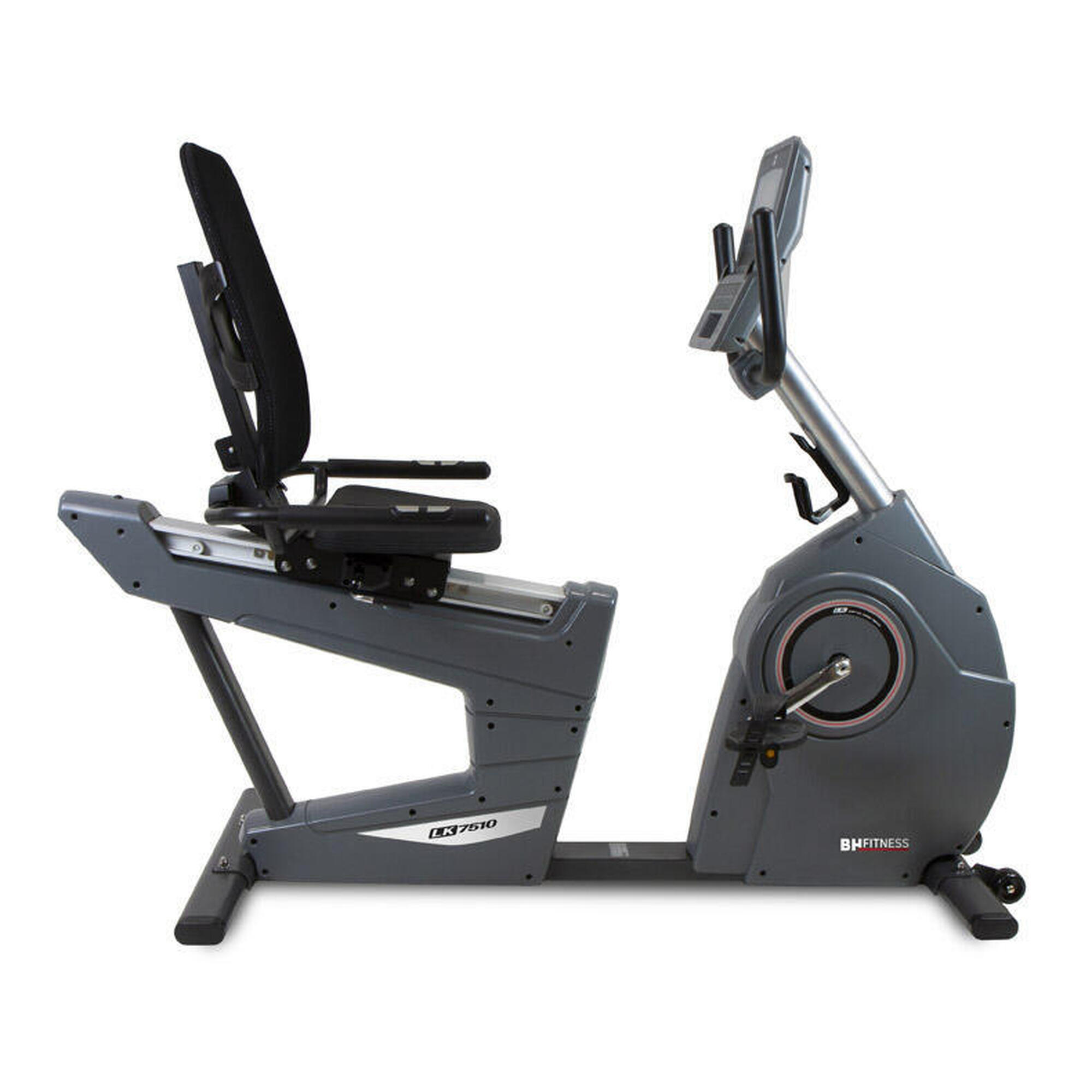 Bicicleta Estática Reclinada LK7510 - Inércia 15kg - LED - 32 níveis resistência