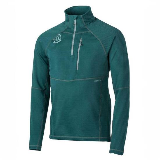 Camiseta Manga Larga Hombre Ternua Momhill 1/2 Zip M Naranja Dryshell