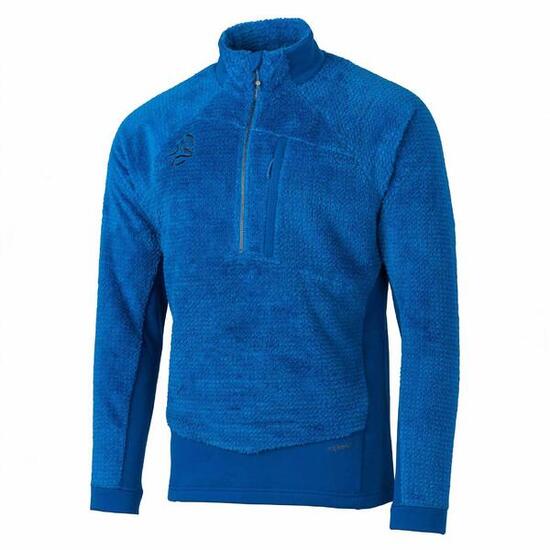 Forro Polar Montaña y Trekking Hombre Ternua Lofter 1/2 Zip M Azul Warmshell Pro
