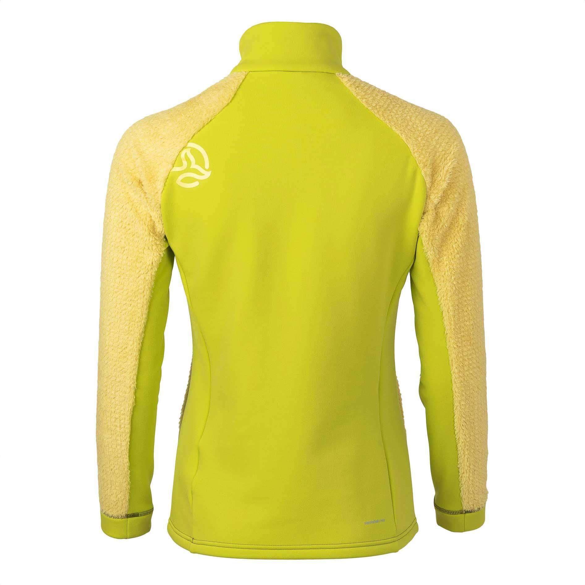 Forro Polar Montaña Trekking Mujer Ternua Lofter 1/2 Zip W Amarillo WarmshellPro 2/2