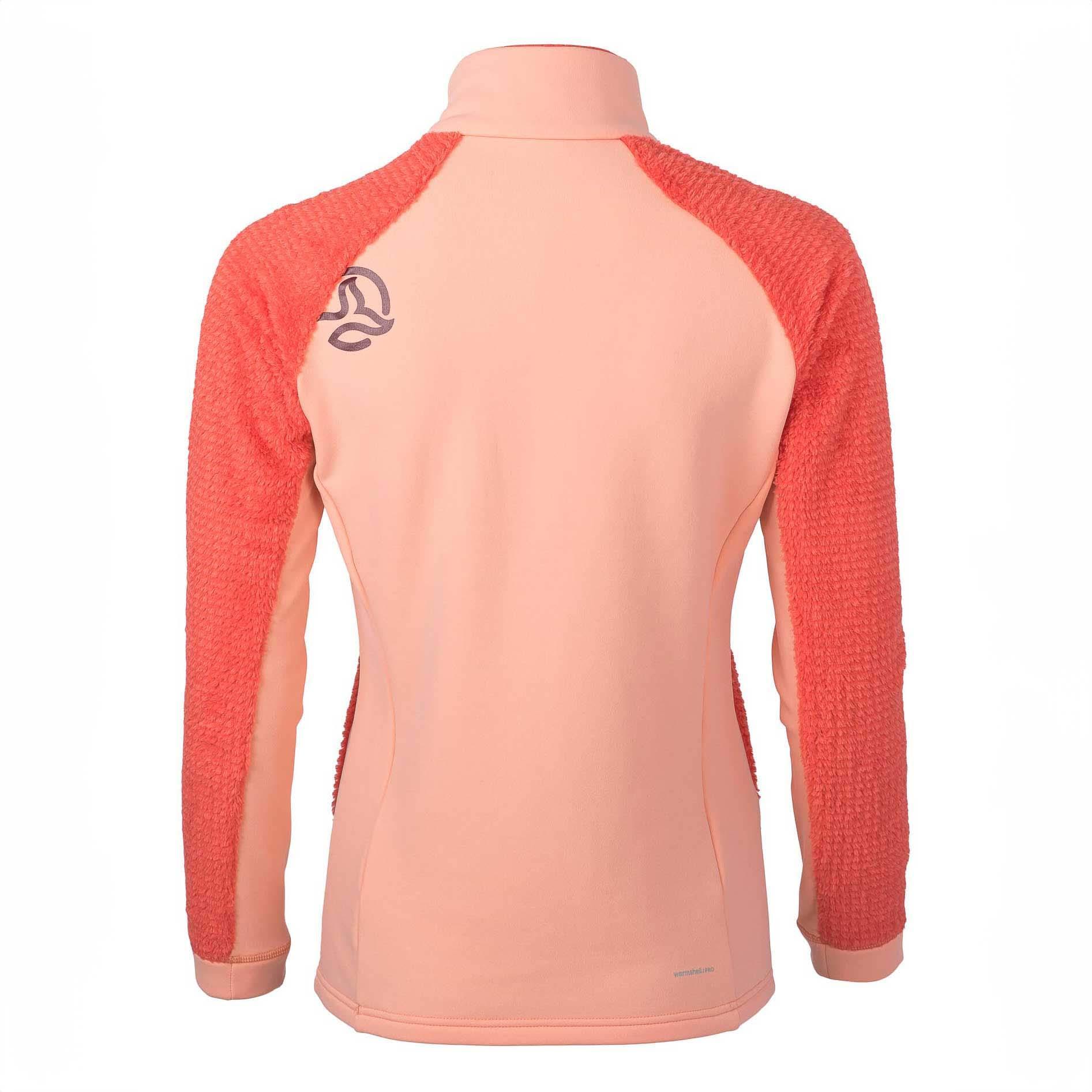 Forro Polar Trekking Mujer Ternua Lofter 1/2 Zip W Rojo coral Warmshell Pro 2/2