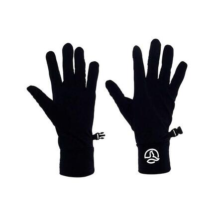 Guantes Ternua Avati Negro Táctil con Ajuste de Muñeca