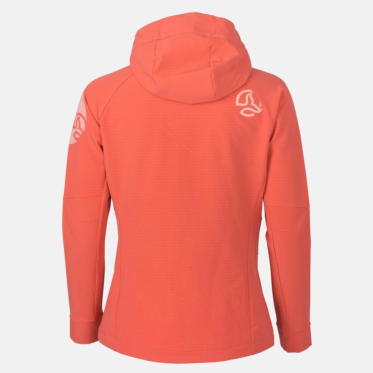 Chaqueta Mujer Ternua Demina Hard Hood Jkt W Rojo con capucha 2/3