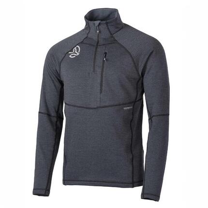 Camiseta Manga Larga Hombre Ternua Momhill 1/2 Zip M Verde Dryshell Micro-polar