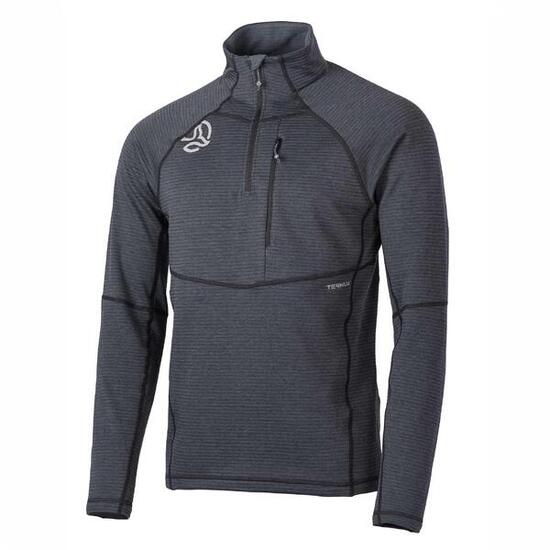 Camiseta Manga Larga Hombre Ternua Momhill 1/2 Zip M Naranja Dryshell