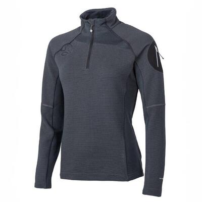 Camiseta Manga Larga Mujer Ternua LemikA 1/2 Zip W Azul Warmshell