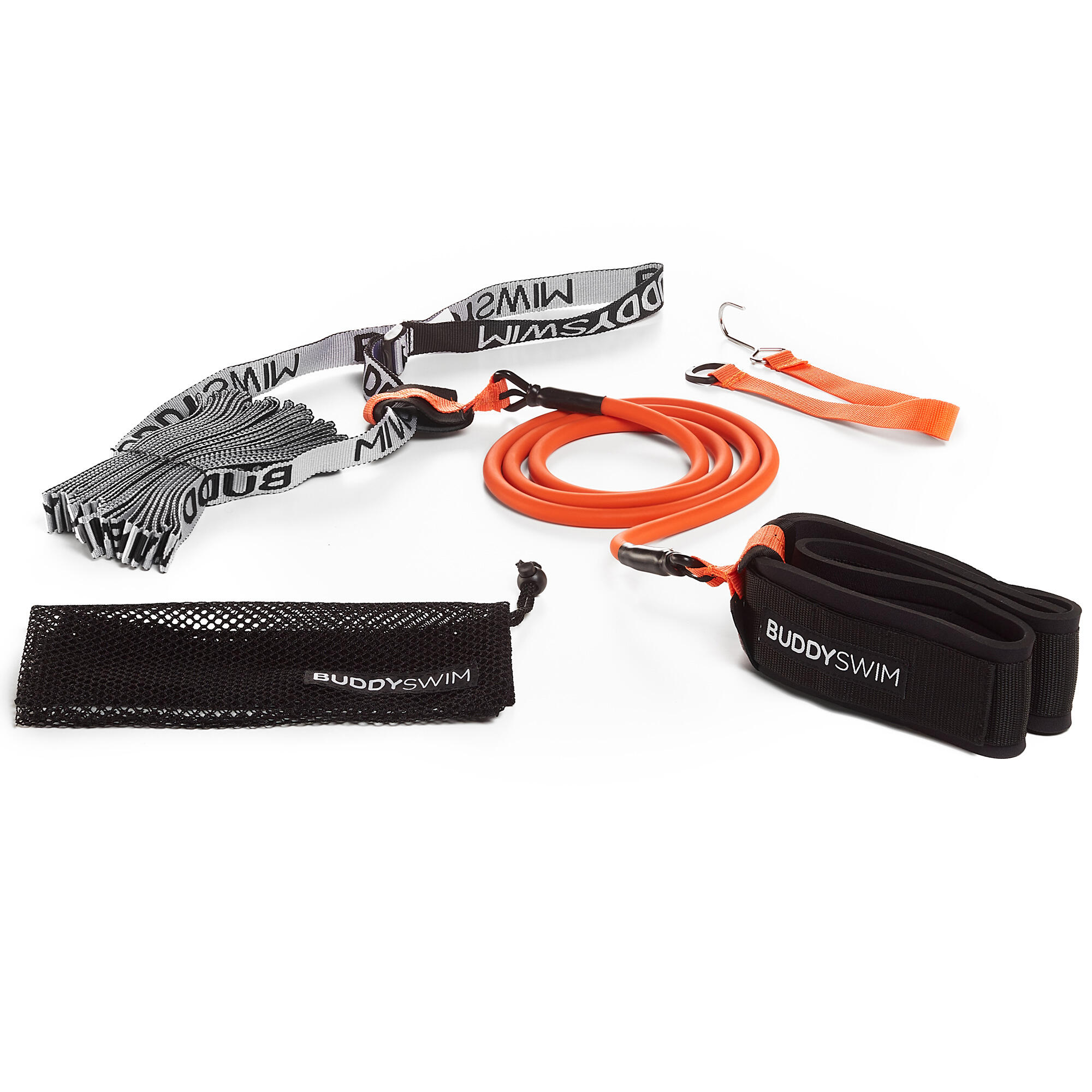 Buddyswim - Ceinture De Natation Statique Buddyswim Orange-black - Parachute Natation - Orange - Kid Unique - Decathlon