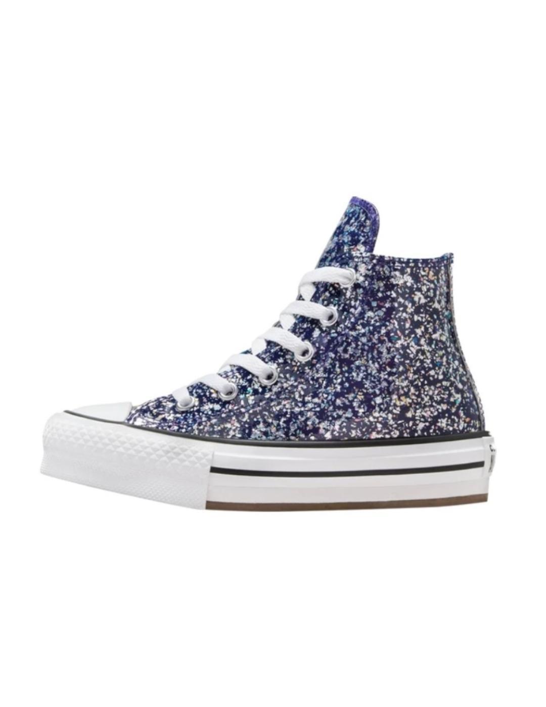 Chaussures de fille Converse Eva violettes 2/5