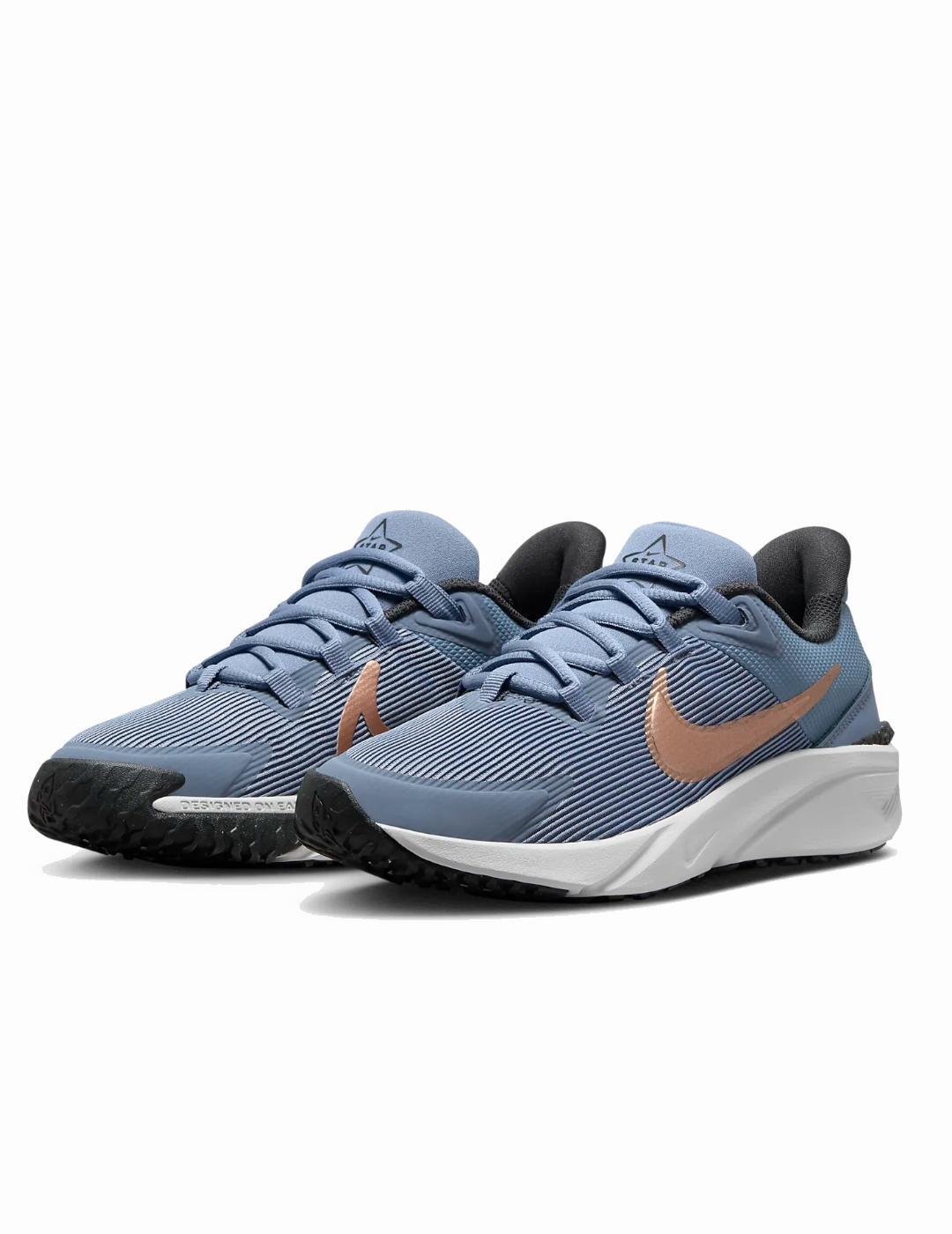 Zapatillas para Niño Nike  star runner 4  Azul 3/5