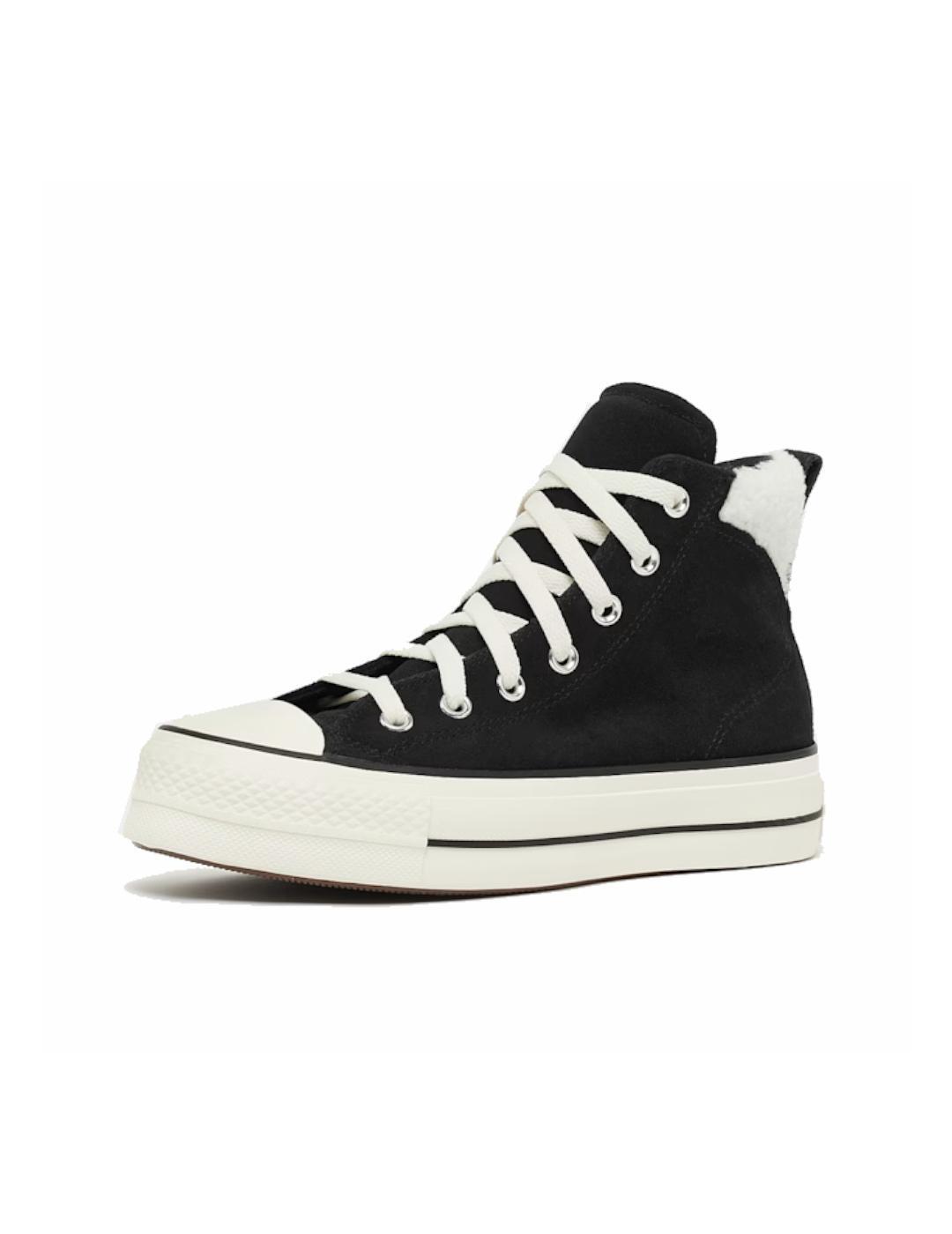 Chaussures pour femme Converse en daim noir 3/4