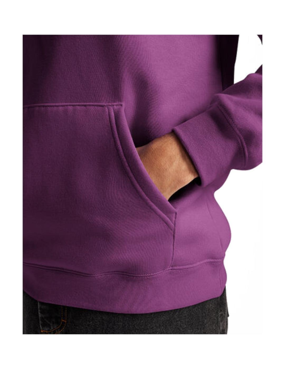 Sweatshirts pull polaire pour femme Converse Go-to chevron hoodie violet 3/3
