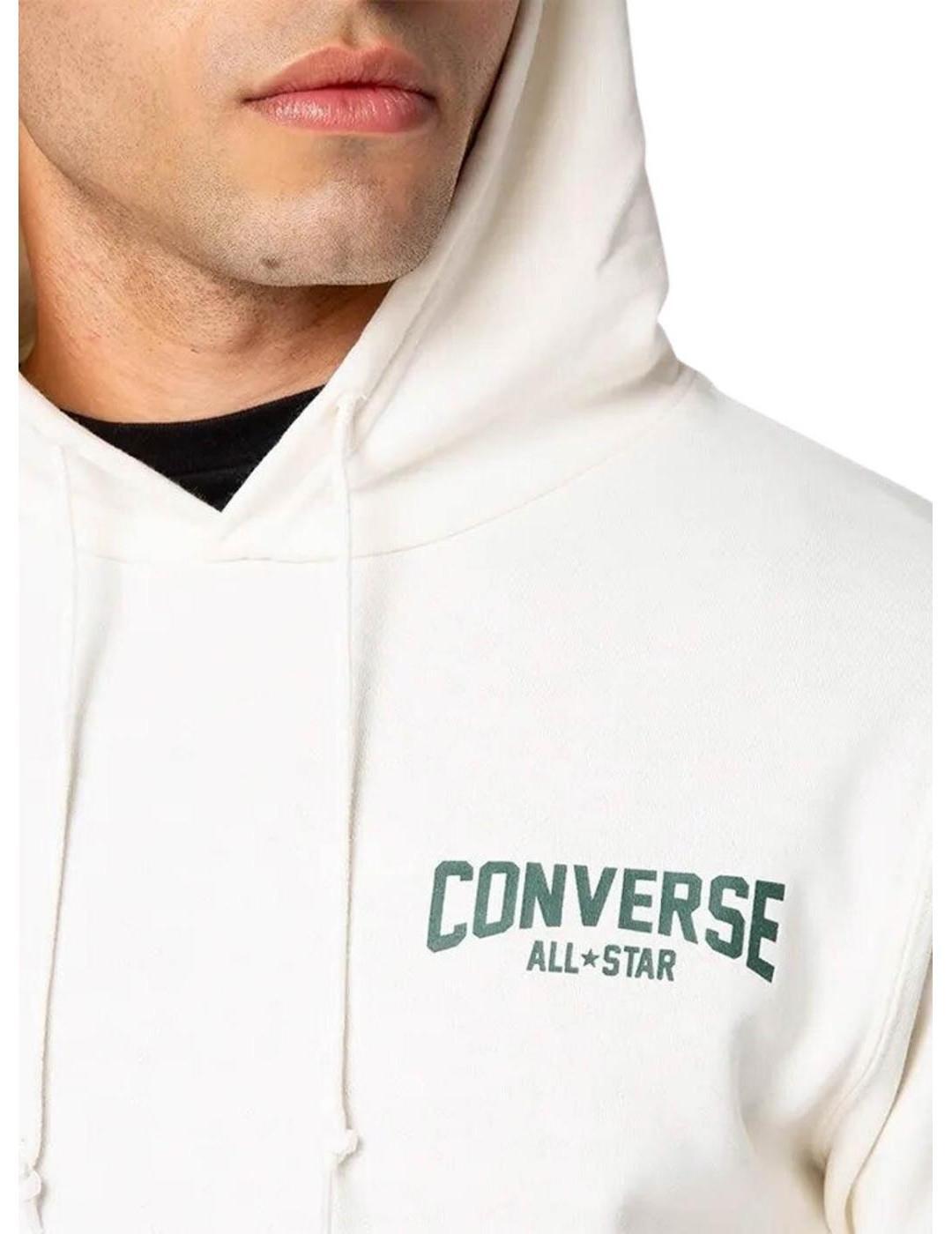 Jersey y sudadera para Hombre Converse Retro hoops Blanco 3/4