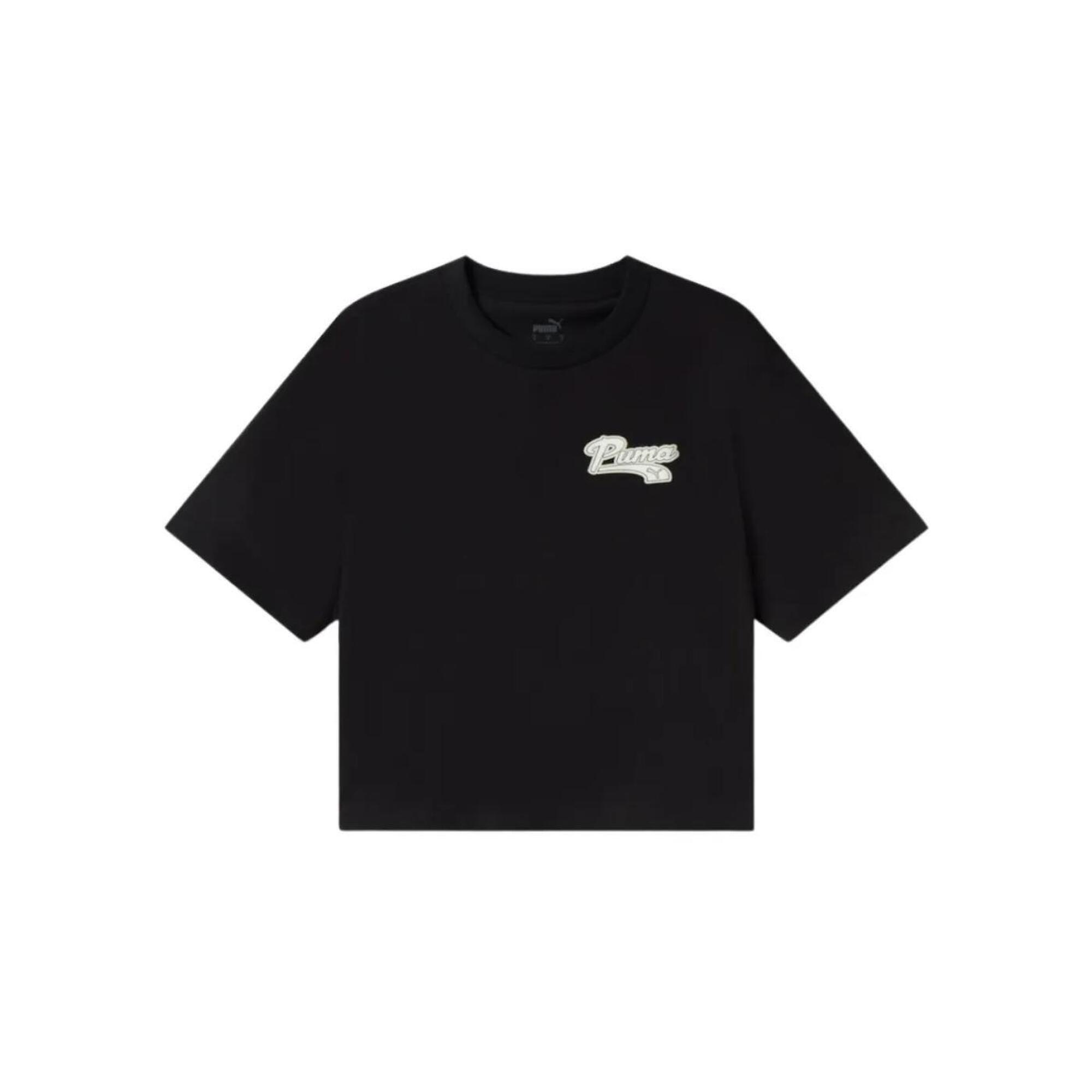 Puma - T-shirt Pour Femme Puma Script Noir - T-shirt Manches Courtes - Noir - Decathlon