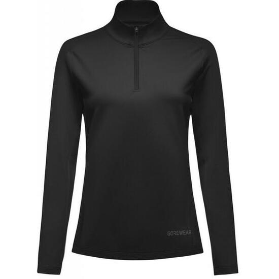 Maillot Manches Longues Gore Wear 1/4 Zip Everyday Noir Femme