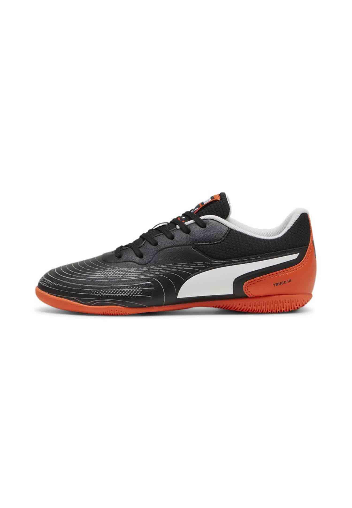Zapatillas Fútbol Sala Para Niños Puma Truco III Jr Negro. Ágiles 2/7