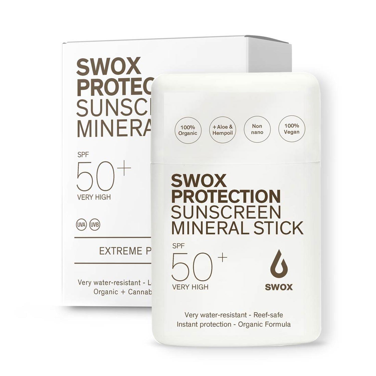 SWOX Crema de sol SWOX Mineral Stick SPF50 - Resistente deportes extremos