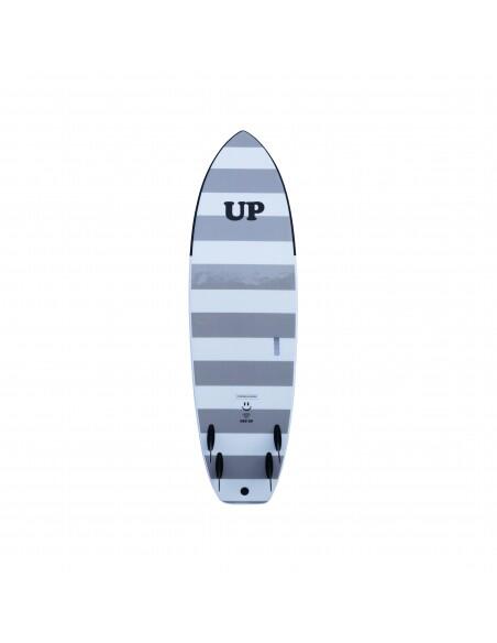Schaumstoff-Surfbrett GET UP 6´6 WHITE STRIPE GREY 3/7