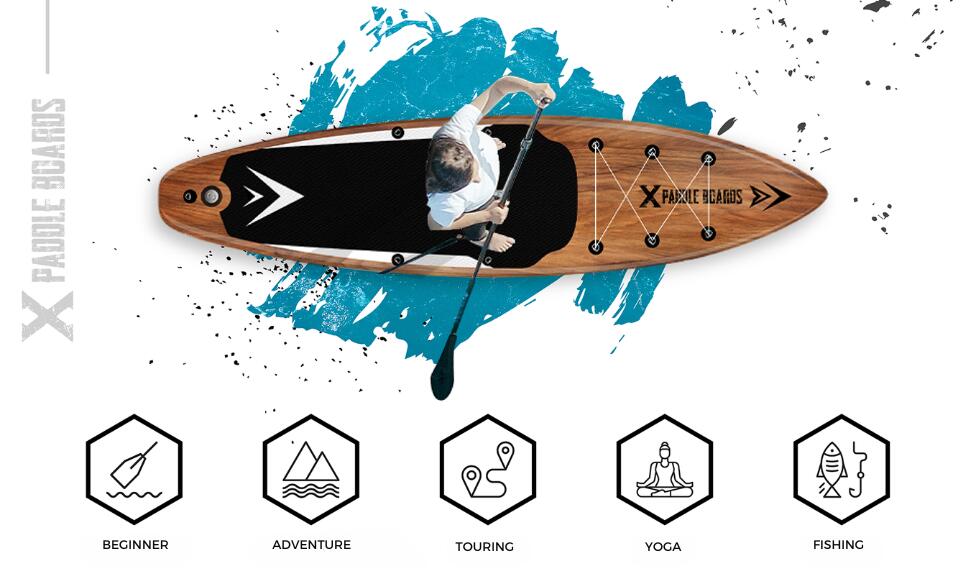Opblaasbaar touring supboard NATURAL 11'5 feet 7/8