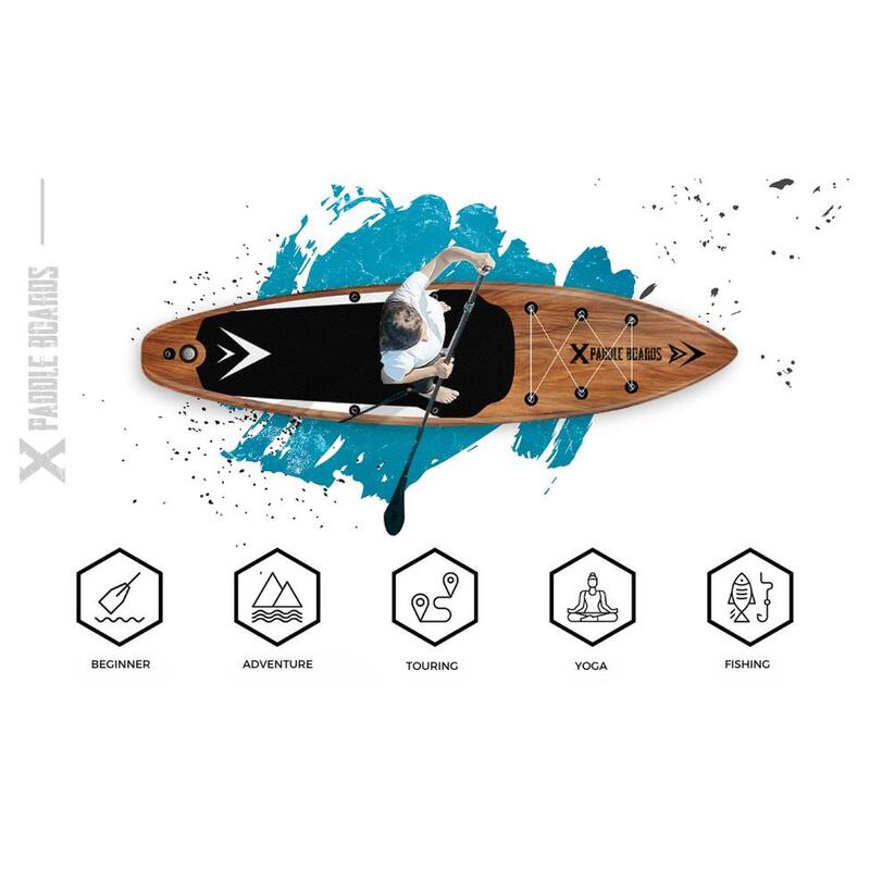 Paddle Gonflabil NATURAL Pachet complet