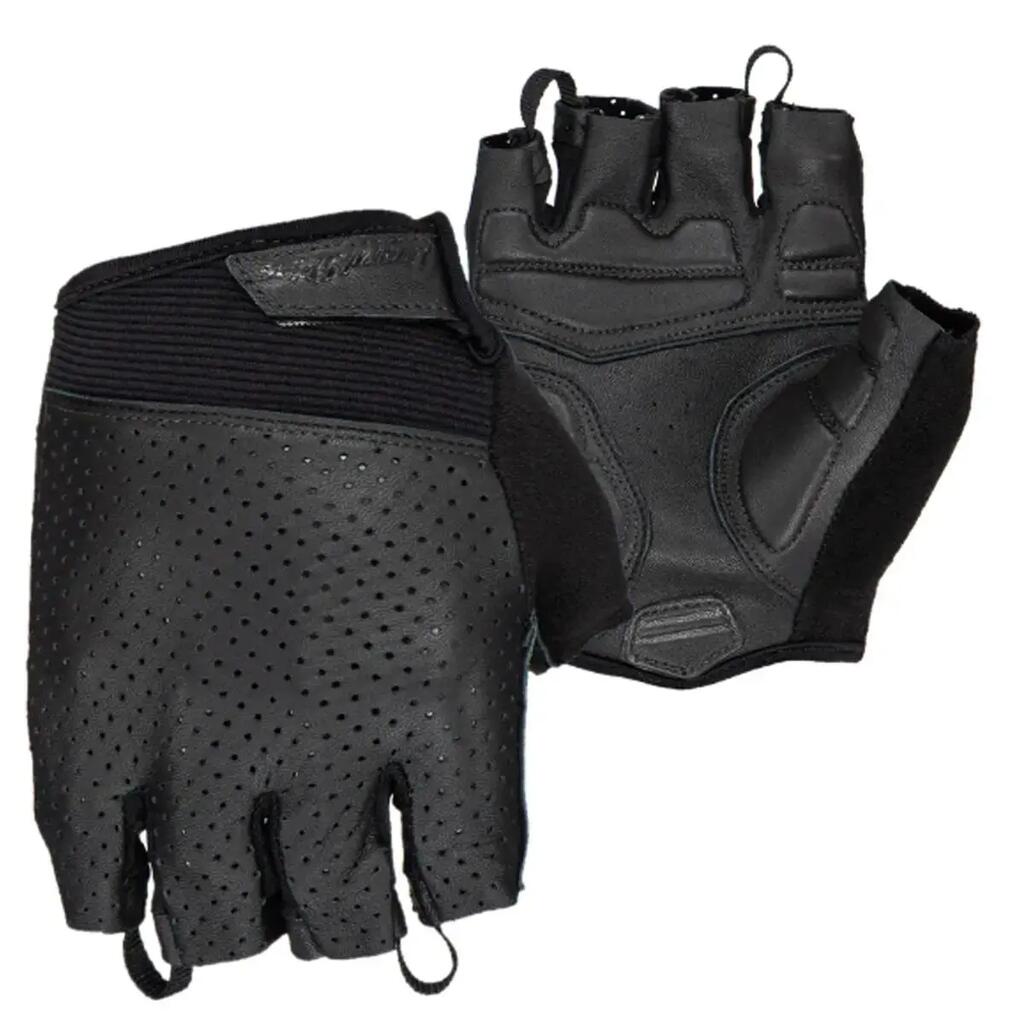 Lizard Skins Aramus Classic Cycling Fingerless Gloves - Jet Black