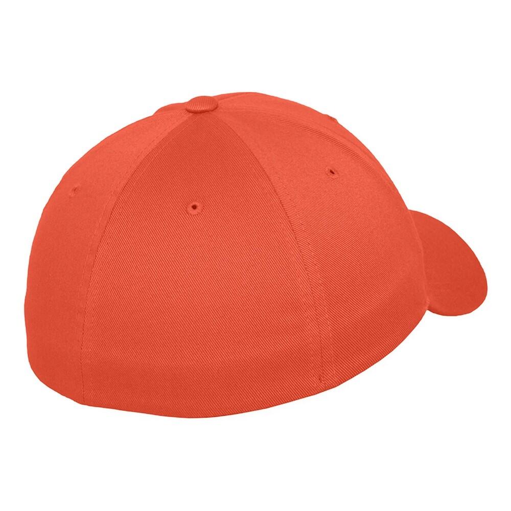 Boné de basebol em lã penteada para crianças/jovens (Laranja picante) 2/2