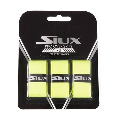 Siux Pro X3 Blister Overgrips In Neongelb Perforiert