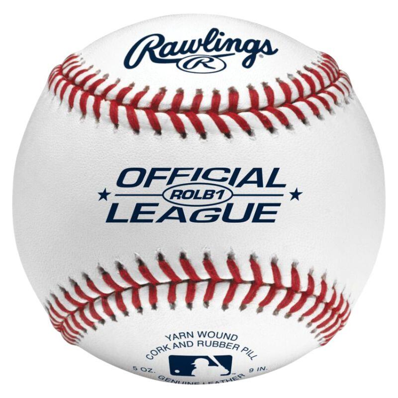 Rawlings ROLB1 leather B.Ball Baseball/Softball 1/2