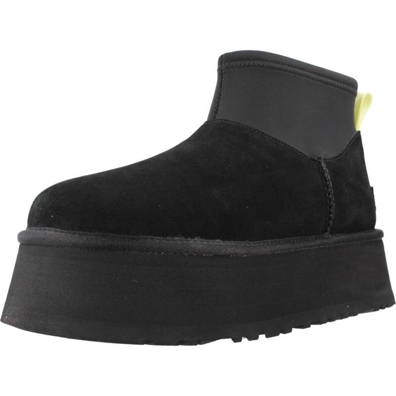 Cizme UGG Classic Dipper din piele întoarsă neagră