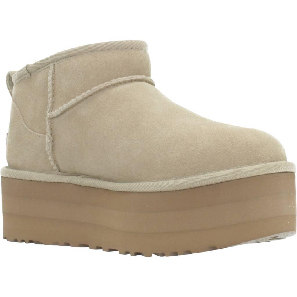 Botines Planos Mujer Ugg Classic Ultra Mini Plataform Marrón 5/5