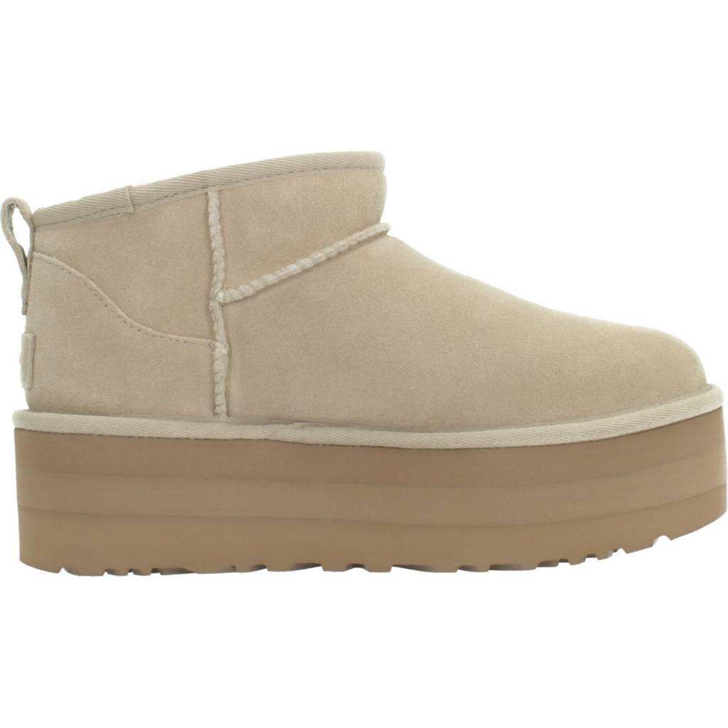 Botines Planos Mujer Ugg Classic Ultra Mini Plataform Marrón 4/5