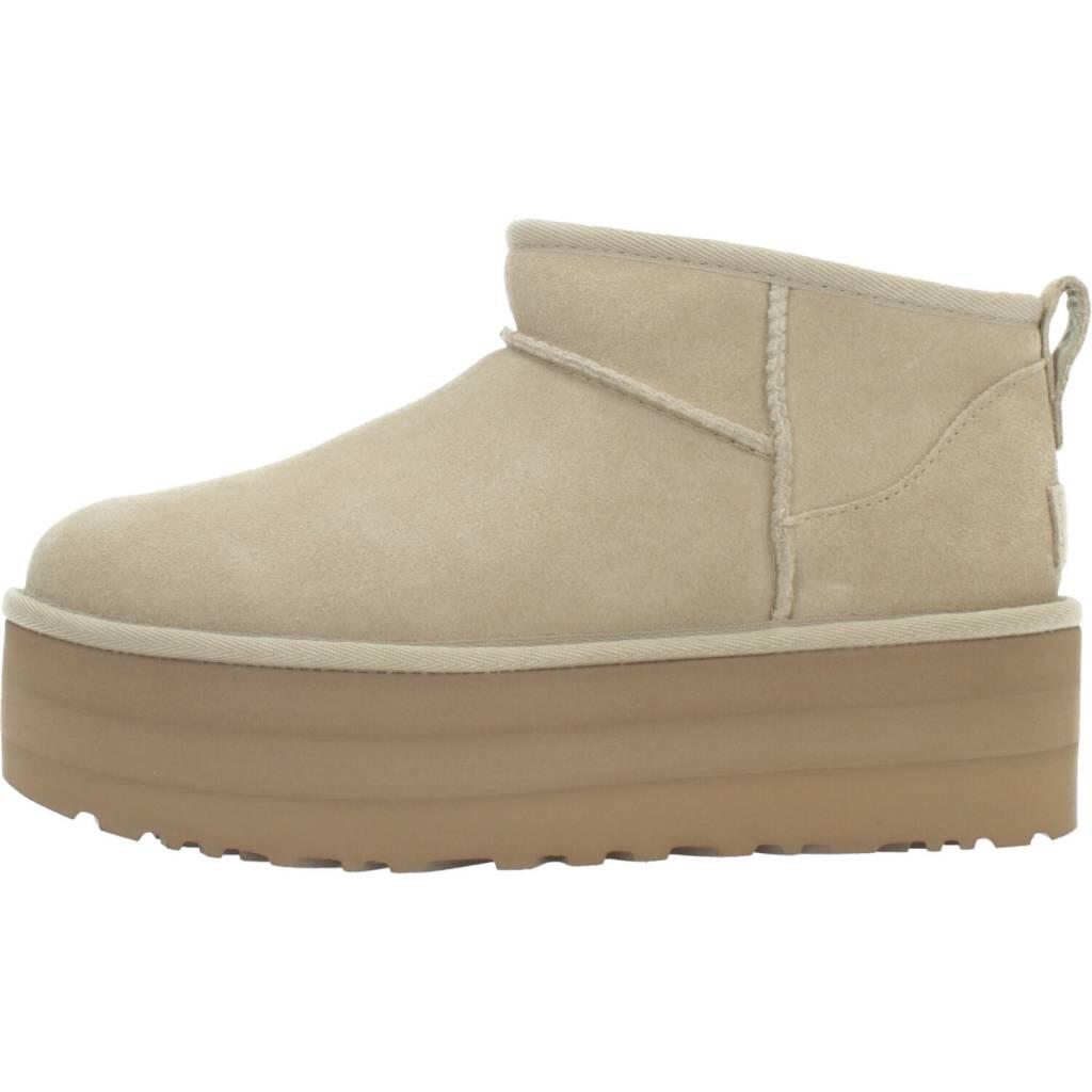Botines Planos Mujer Ugg Classic Ultra Mini Plataform Marrón 2/5