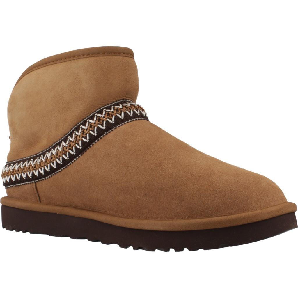UGG Classic Mini Crescent Mujer - Botas de cuero color Cuero 5/5
