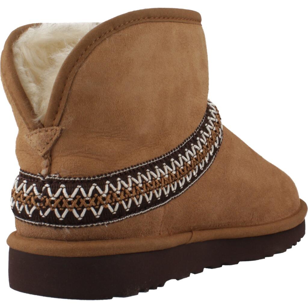 UGG Classic Mini Crescent Mujer - Botas de cuero color Cuero 3/5