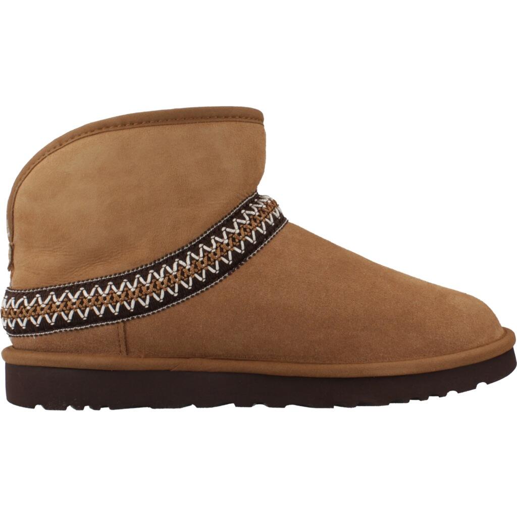 UGG Classic Mini Crescent Mujer - Botas de cuero color Cuero 4/5