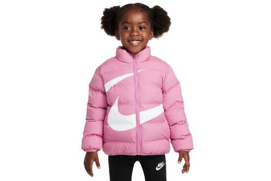 Giubbotto bambina nike swoosh debossed - rosa
