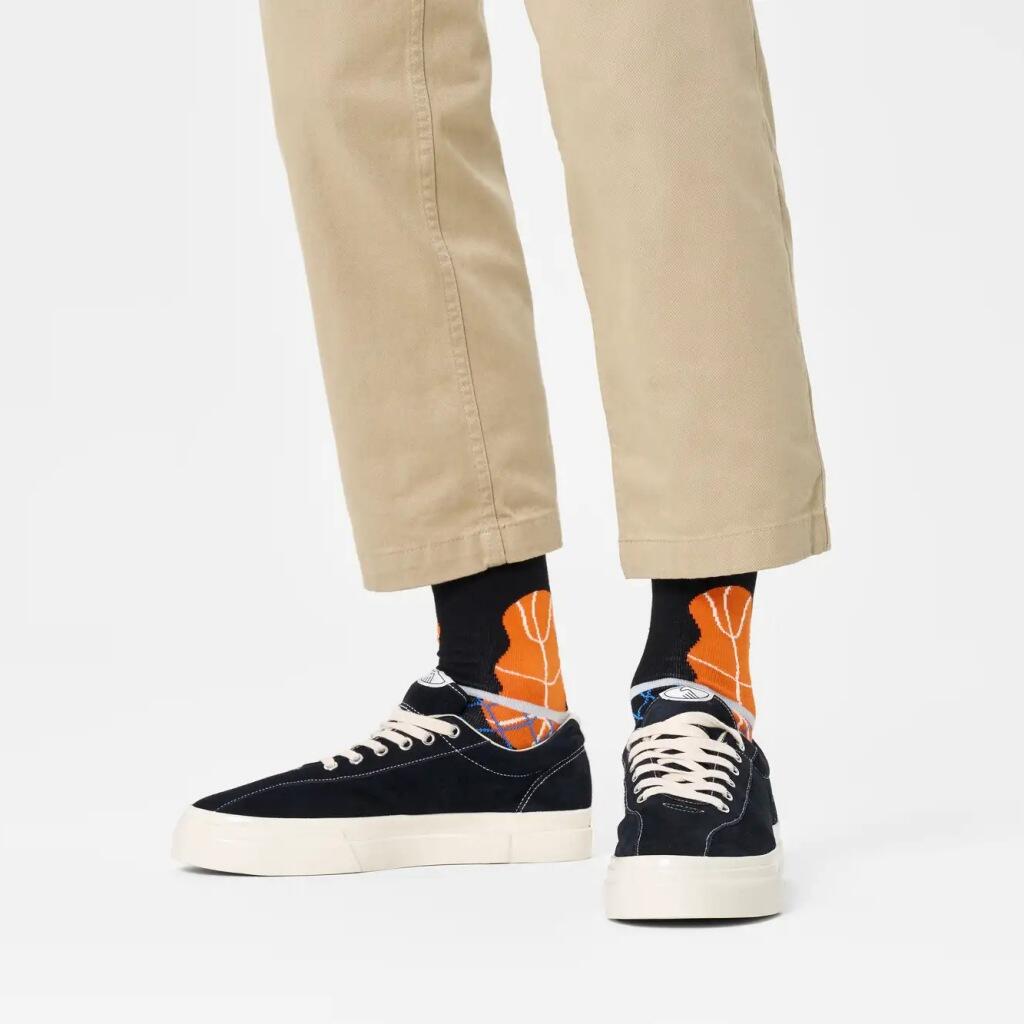 Meias Happy Socks Modelo Dunk Sock Cor Azul 3/5