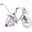 Bicicleta Copii Polar 2024 Unicorn baby - 14 Inch, Albastru-Roz