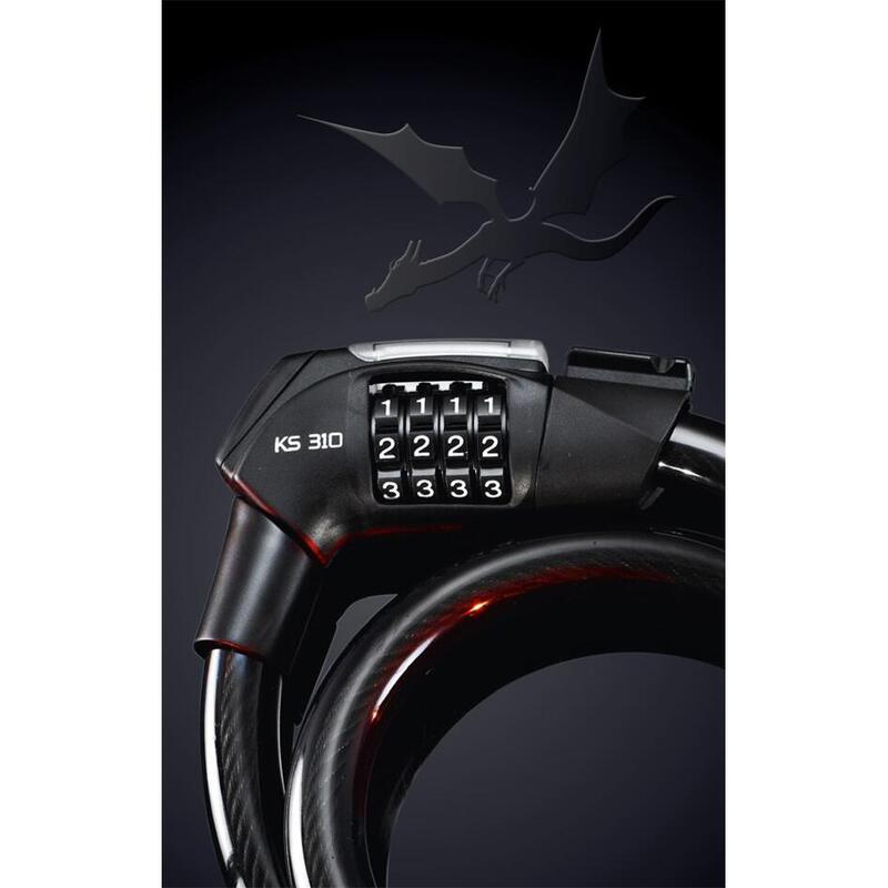 Antifurt Bicicleta Trelock Ks 310/100 Dragon - Negru