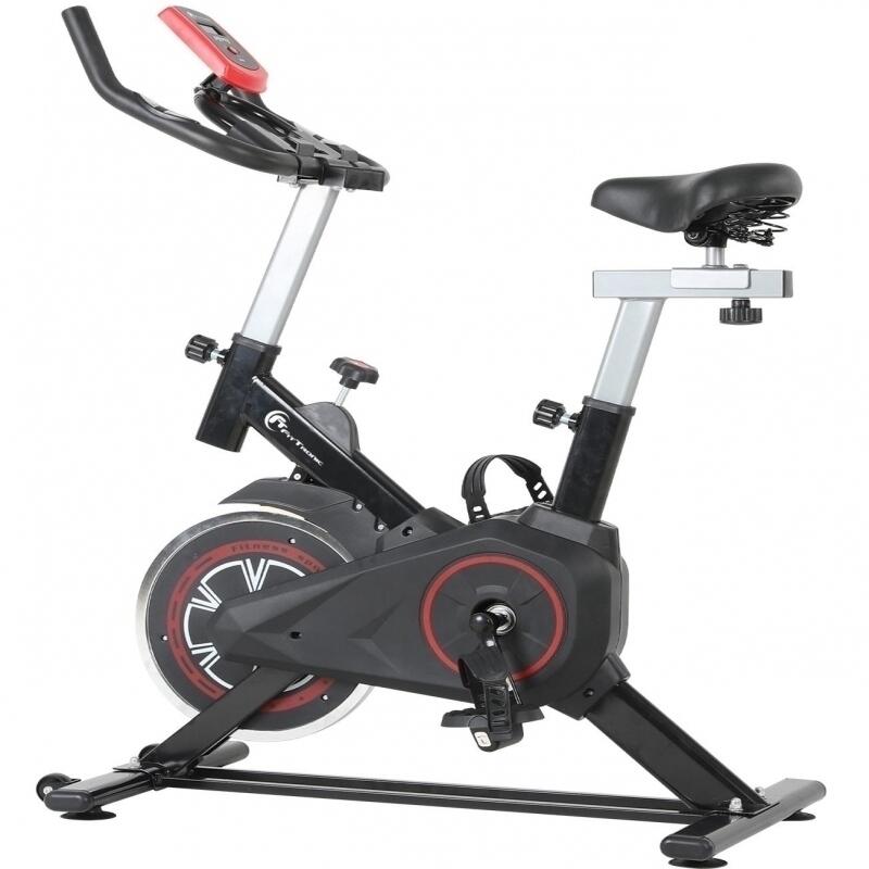 Bicicleta indoor cycling FitTronic(R) SB100, design robust, greutate volanta 8 kg