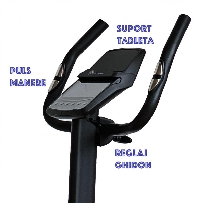 Bicicleta ergometrica FitTronic® Cross 513 BP, display mare, electromagnetica