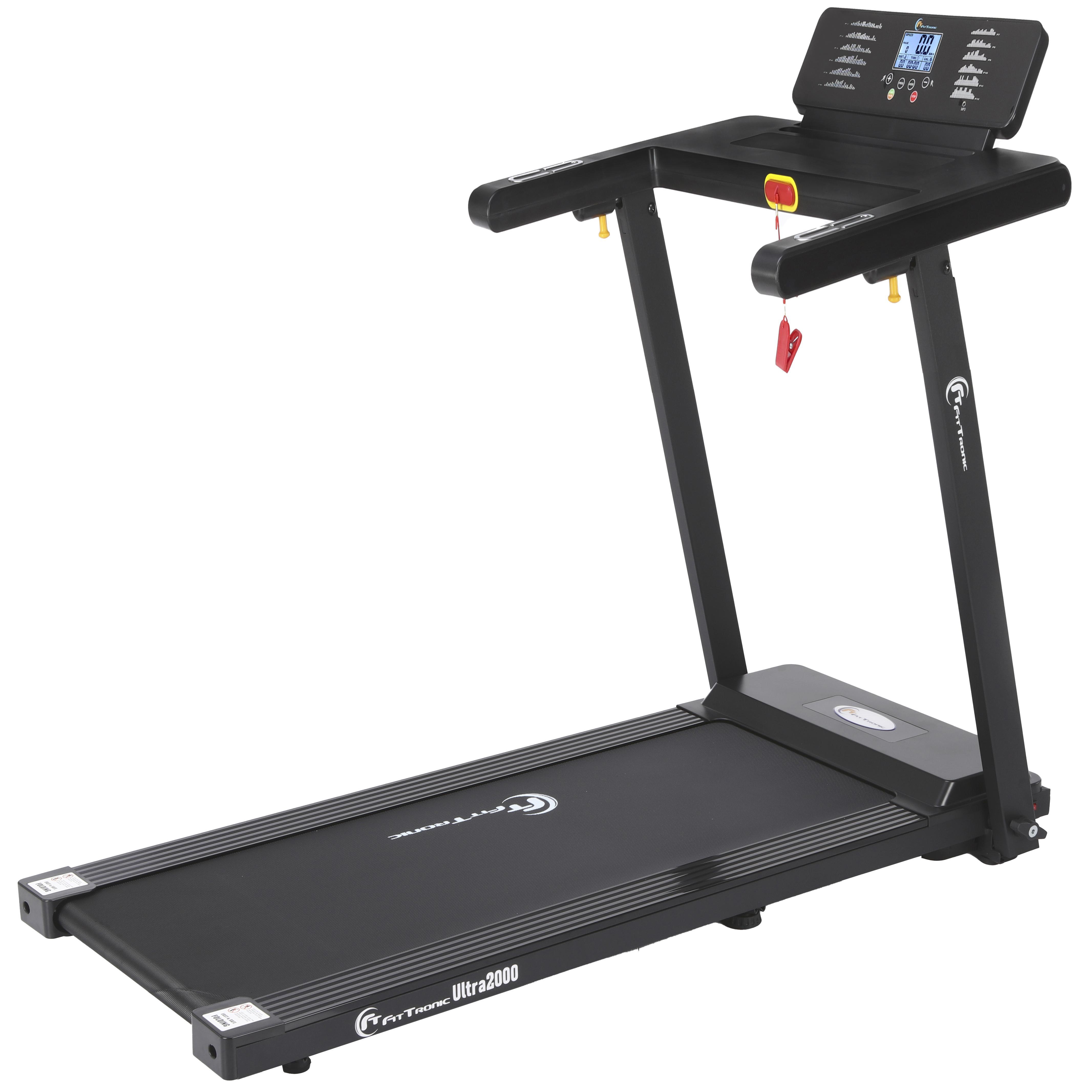 Banda de alergare electrica FitTronic Ultra 2000, motor 2.0 CP, App Fitshow