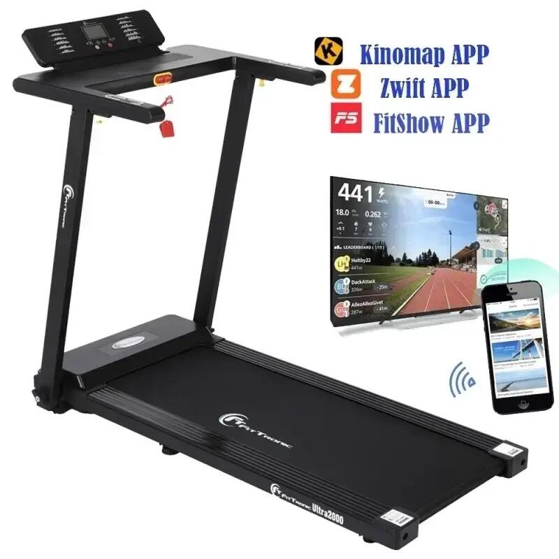 Banda de alergare electrica FitTronic Ultra 2000, motor 2.0 CP, App Fitshow 4/6