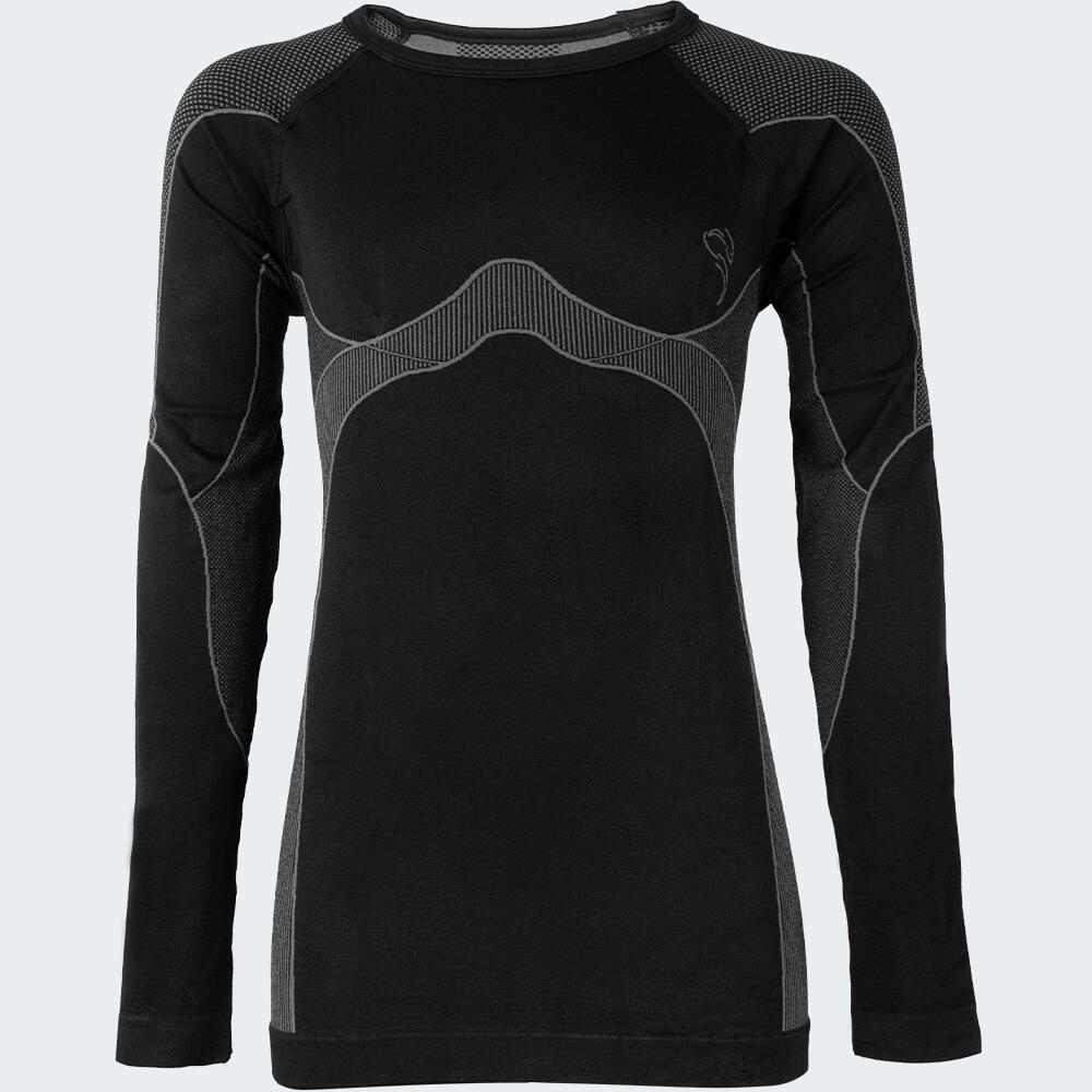 Set de sous-vêtements thermiques sans couture | Enfants | Noir/Gris 4/7