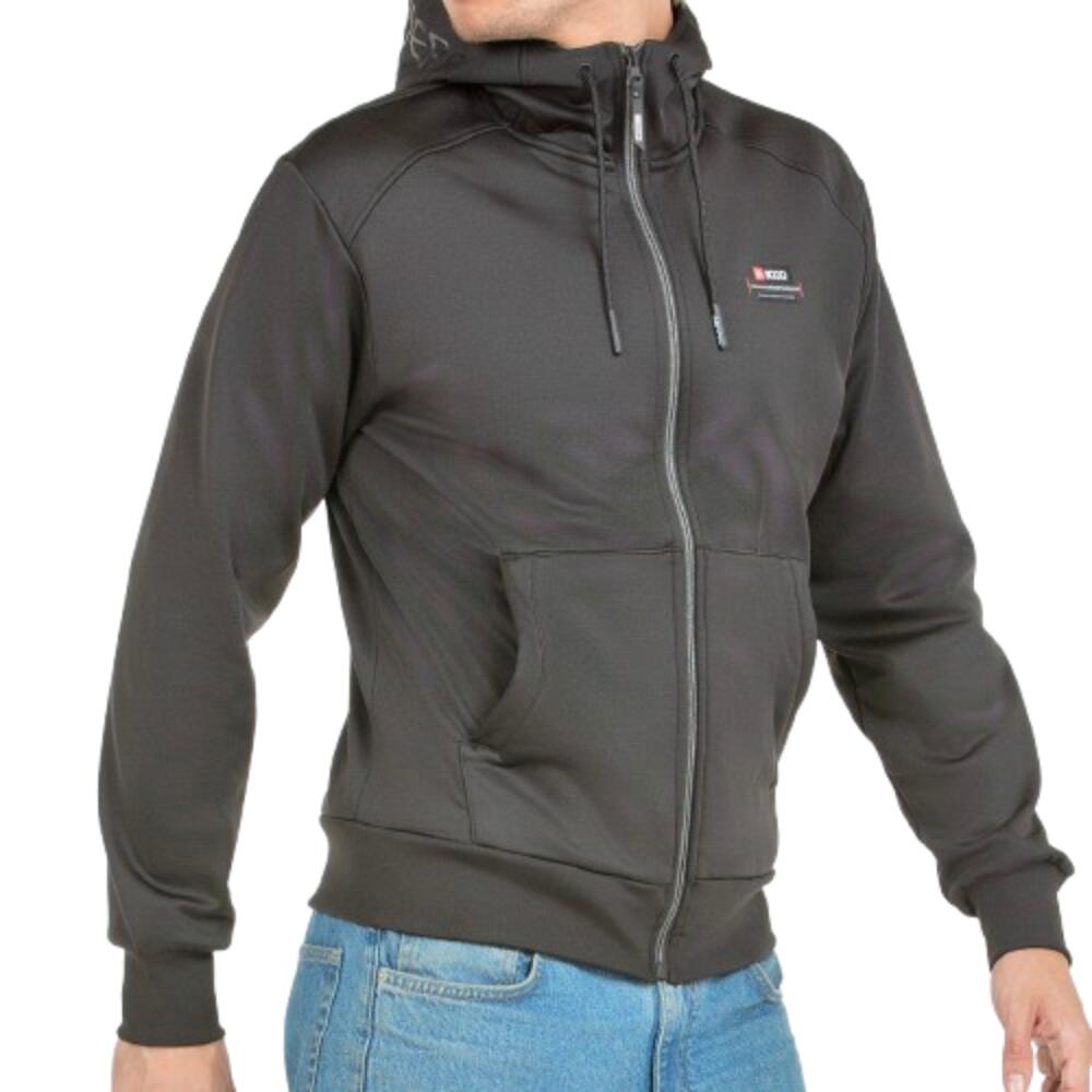 Sudadera de Hombre Cremallera +8000 AUSTRALIA. Negro 3/4