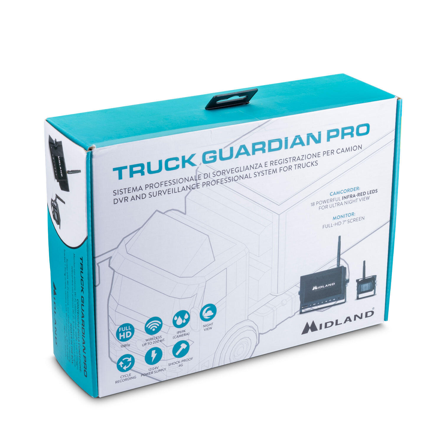 MIDLAND Truck Guardian PRO Dash Cam 7 pollici Full HD Wireless 7/7