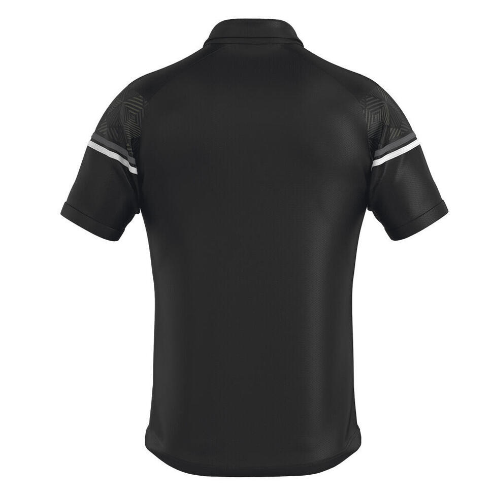 Polo Errea Dominic Polo Mc Ad 07780 Czarny Przód Biały Dorosłych