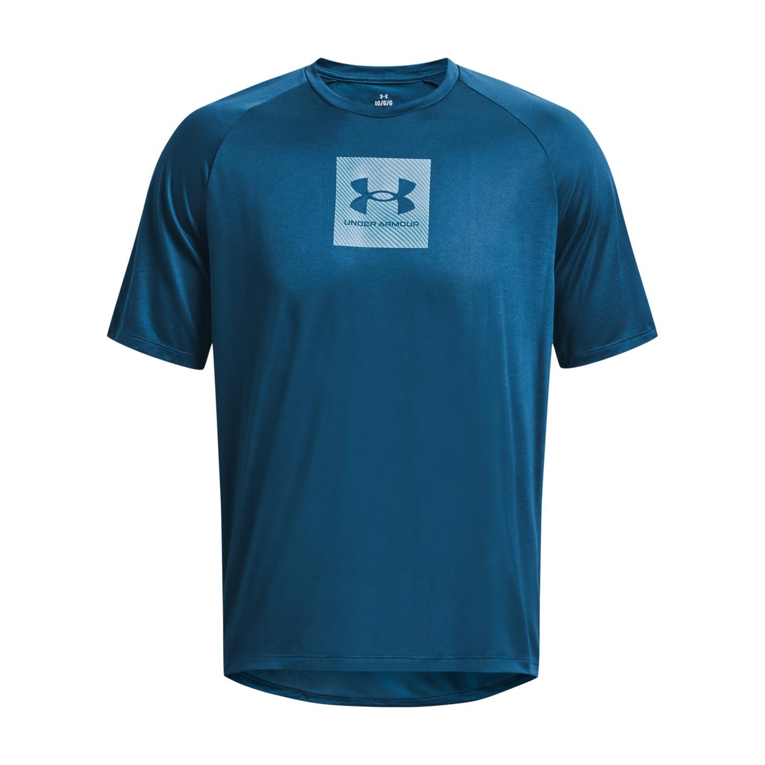 T Shirt Cardio training Uomo 77 1380785 Blu UNDER ARMOUR Decathlon