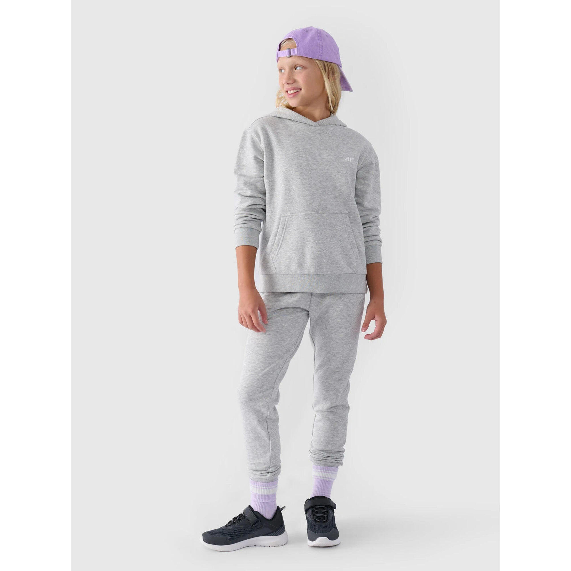 4f - Pantalon De Jogging Fille Gris - Pantalons - Gris - 128 Cm - Decathlon