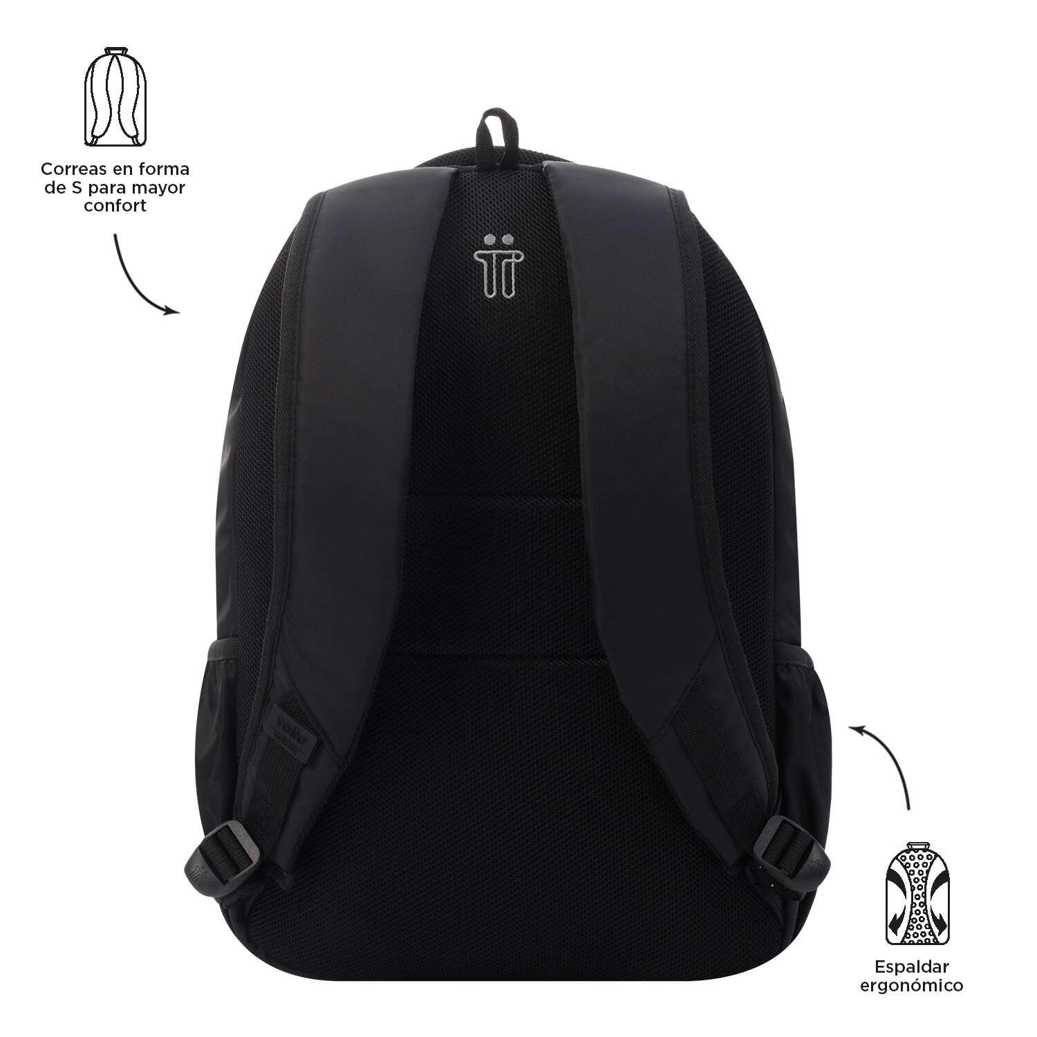 Totto Mochila urbana Tracer Negro Poliéster reciclado 44.5 x 31 x 17 cm 5/5